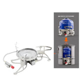 Camping Folding Gas Stove Split-Type Silver Camp Cooking - Tophatter Daily Deals