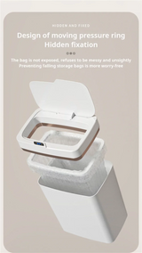 Touchless Smart Sensor Trash Can 15L Waterproof Automatic - Tophatter Daily Deals