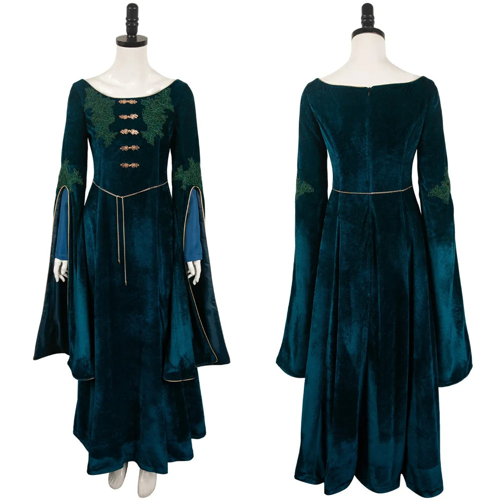 Alicent Cosplay Dress Medieval Fantasy Gown Halloween Style E - Tophatter Daily Deals