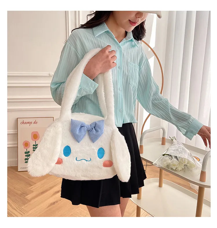 Sanrio Plush Cinnamoroll My Melody Kuromi Tote Shoulder Bag Anime - Tophatter Daily Deals