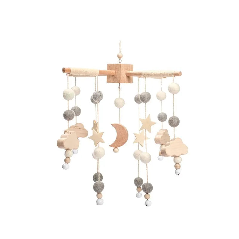 Wooden Baby Mobile With Music Box Newborn Sensory Toys E - Tophatter Daily Deals