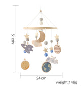 Baby Crib Mobile Wooden Nursery Newborn Sensory Toys Style 1 - Tophatter Daily Deals