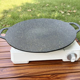 Non-Stick Camping BBQ Grill Pan Black Camp Cooking - Tophatter Daily Deals