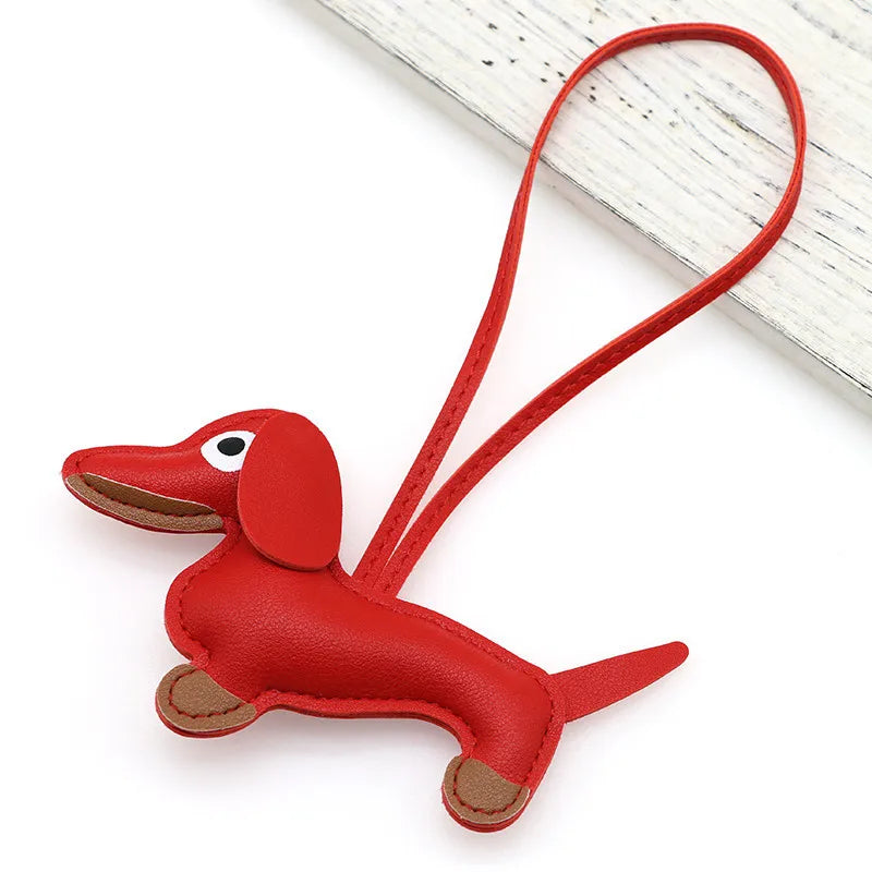 Dachshund Pu Leather Bag Charm Baseball Keychain Gift - Tophatter Daily Deals