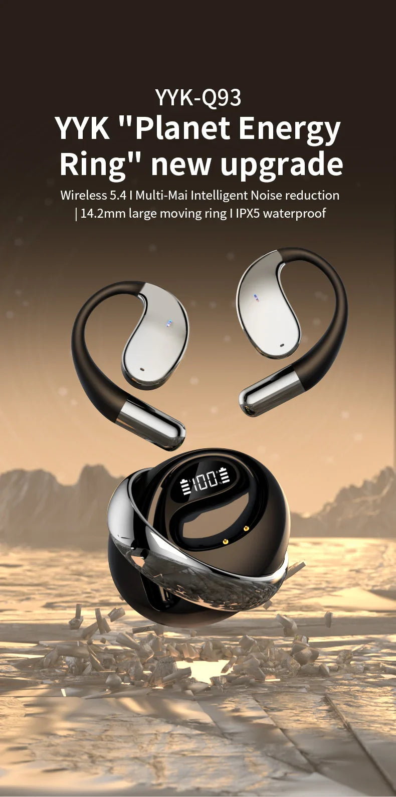 AI Voice Translator Earbuds Mini Wireless Stereo Travel - Tophatter Daily Deals
