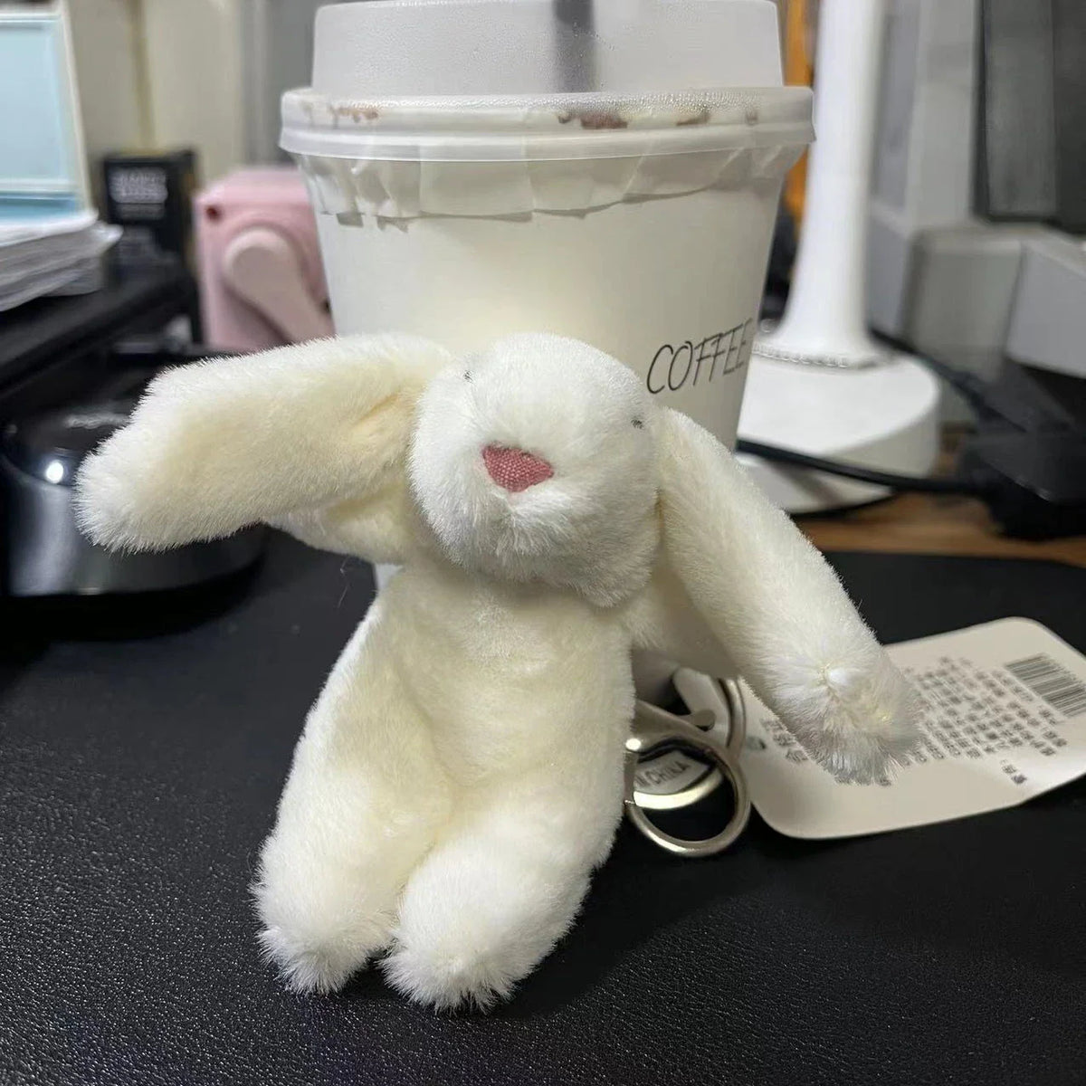 Rabbit Plush Keychain Cute Bunny Bag Charm Soft Gift - Tophatter Daily Deals