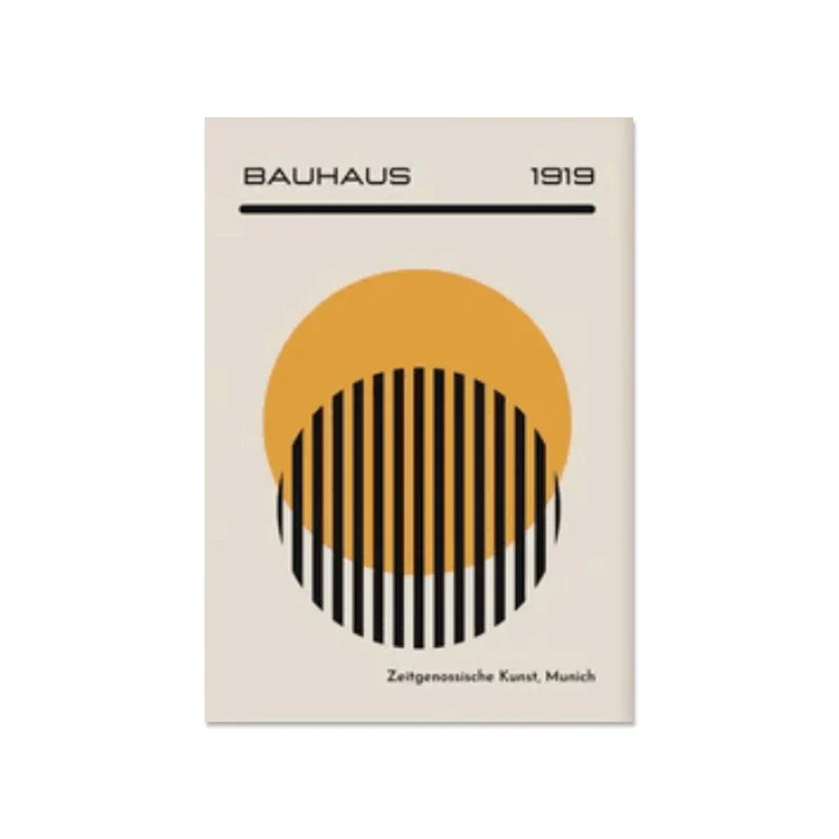 Bauhaus Abstract Geometric Posters Vertical Canvas Art A - Tophatter Daily Deals