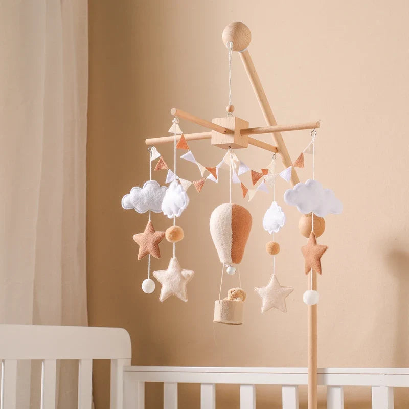 Hot Air Balloon Crib Mobile Newborn Sensory Toys Soothing - Tophatter Daily Deals
