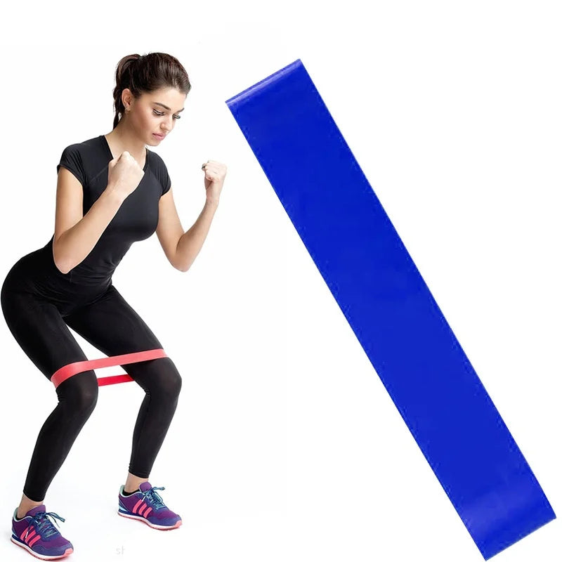 Resistance Bands Set TPE Workout Bands Home Fitness blue-15LB - Tophatter Daily Deals