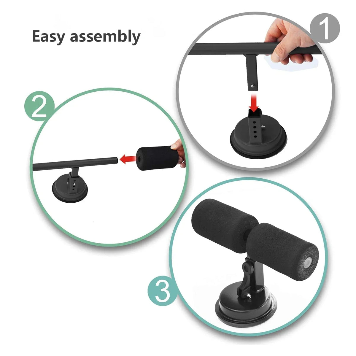 Suction Cup Sit Up Assist Device Portable Abs Trainer - Tophatter Daily Deals