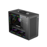 Mini ITX PC Case Transparent Side 240mm Water Cooling - Tophatter Daily Deals