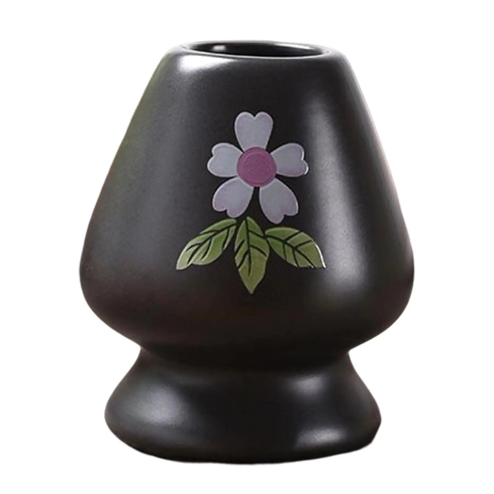Matcha Whisk Holder Ceramic Chasen Stand Home Teaware Black - Tophatter Daily Deals