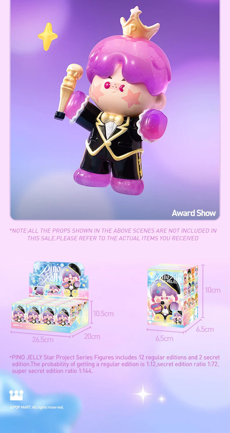 Genuine Pop Mart Pino Jelly Star Project Series Figures Blind Box Action Figure Outer Space - Tophatter Daily Deals