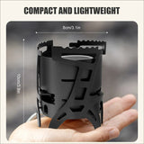 2600W Infrared Camping Stove Black Camp Cooking - Tophatter Daily Deals