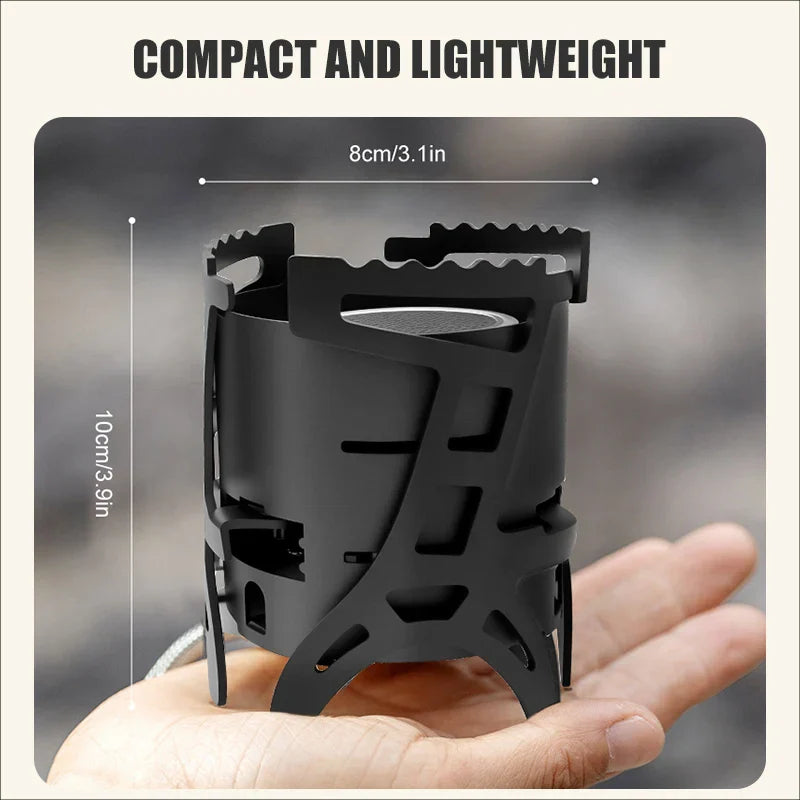 2600W Infrared Camping Stove Black Camp Cooking - Tophatter Daily Deals