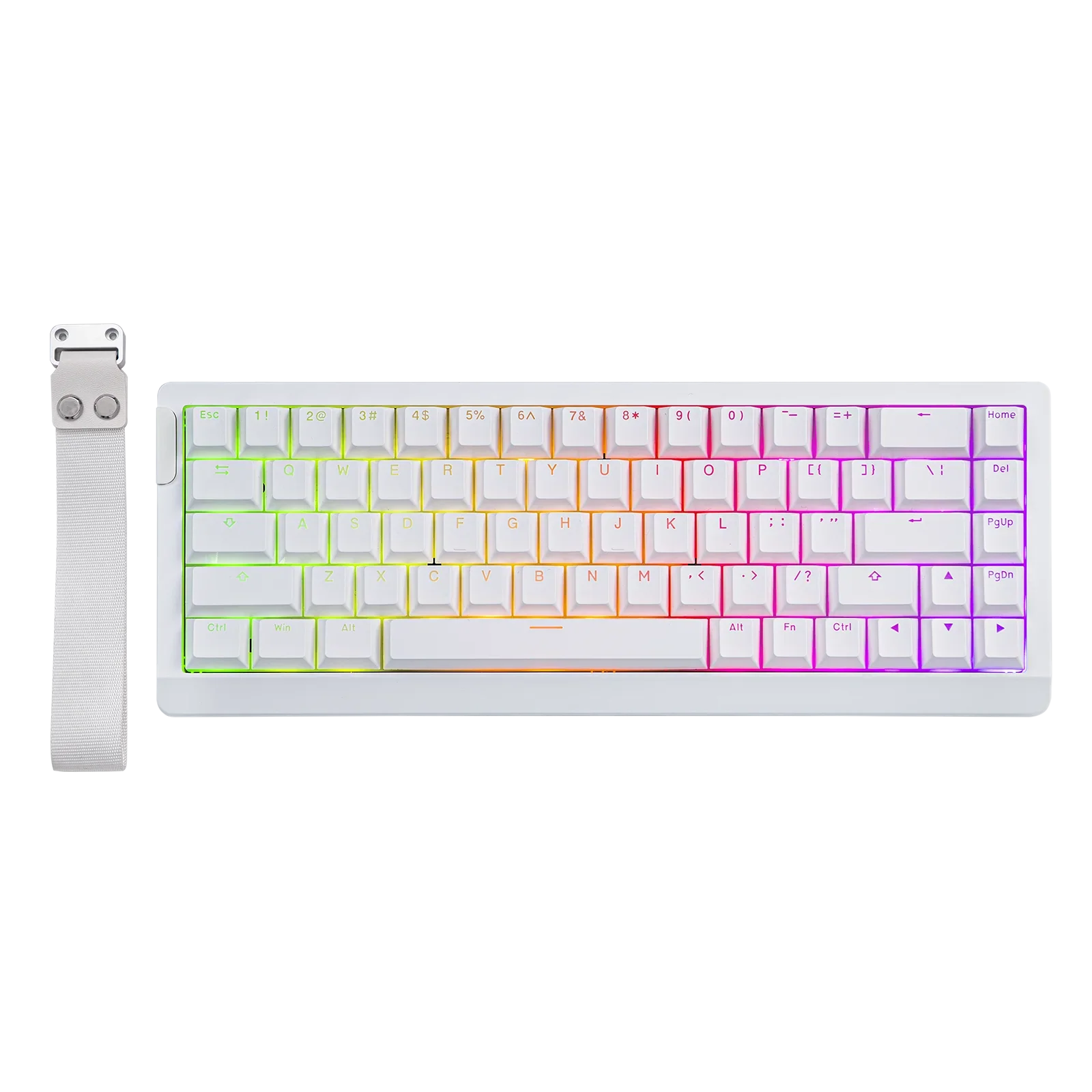 Mechanical 65 Percent Magnetic Wired Keyboard RGB Backlit - Tophatter Daily Deals