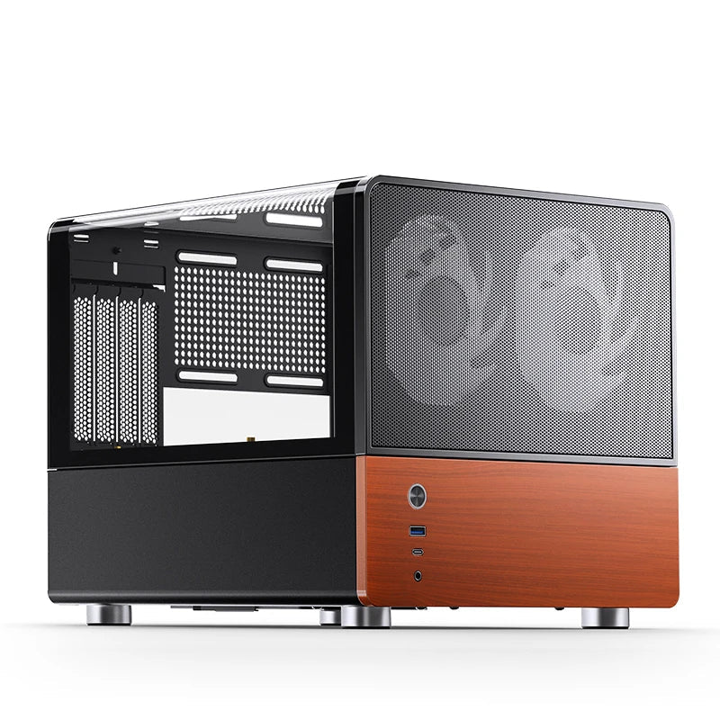 Mini ITX MicroATX PC Case Sea View Glass Compact Gaming - Tophatter Daily Deals