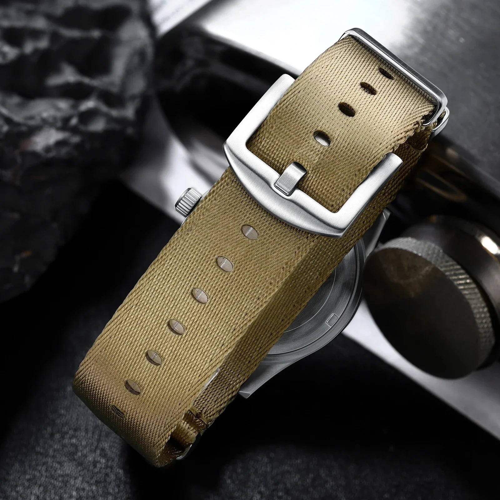 Military Quartz Field Watch 37mm Sapphire Fall 2025 - Tophatter Daily Deals