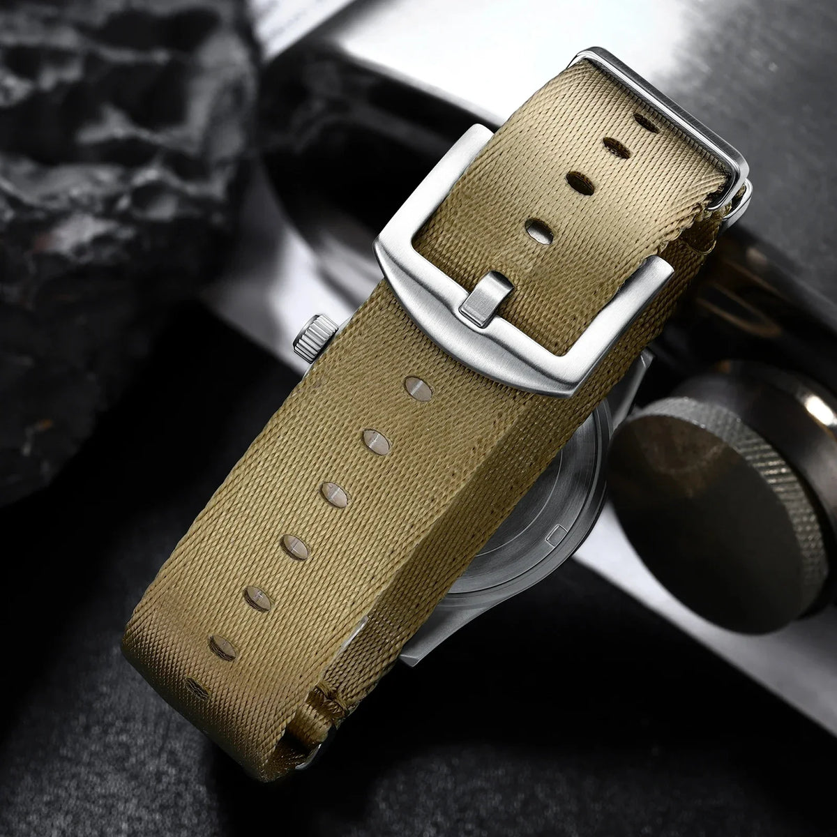 Military Quartz Field Watch 37mm Sapphire Fall 2025 - Tophatter Daily Deals