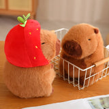 Kawaii Snack Attack: Hamburger Capybara Dog Pig Capibaras Pizza Bubble Tea Cushion Plush Animals - Tophatter Daily Deals