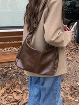 Soft Versatile Womens Hobo Bag - Slouchy, Faux Leather - Tophatter Daily Deals