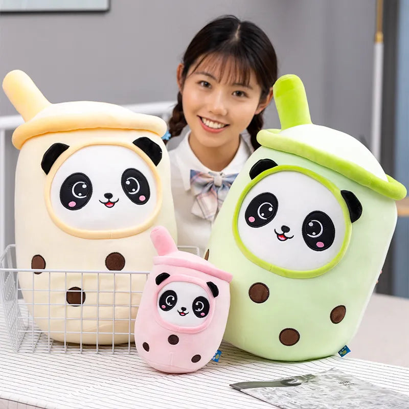 Cute Bubble Tea Plush Toy Stuffed Milk Tea Soft Boba Fruit Tea Cup Plushie Food - Tophatter Daily Deals