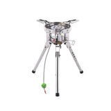 High Power Camping Burner 4360W Silver Camp Cooking - Tophatter Daily Deals