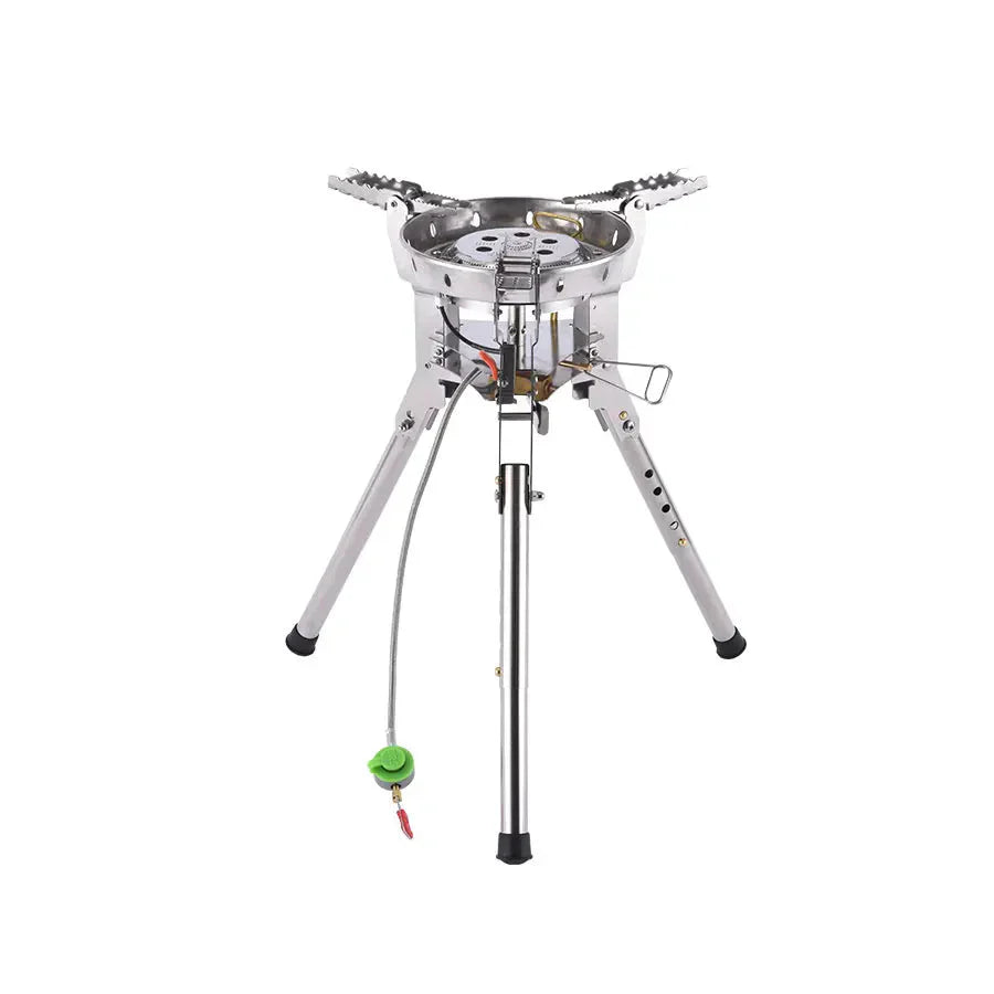 High Power Camping Burner 4360W Silver Camp Cooking - Tophatter Daily Deals
