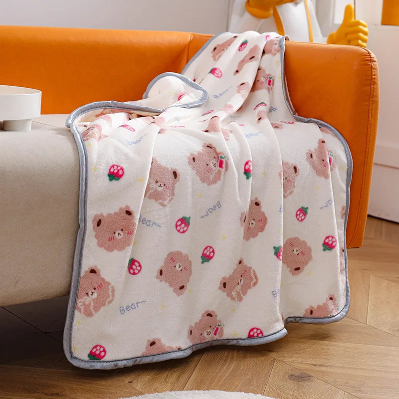 Miffy Throw Blanket Fleece Animals - Tophatter Daily Deals