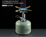 Adjustable Mini Camping Gas Stove Silver Camp Cooking - Tophatter Daily Deals