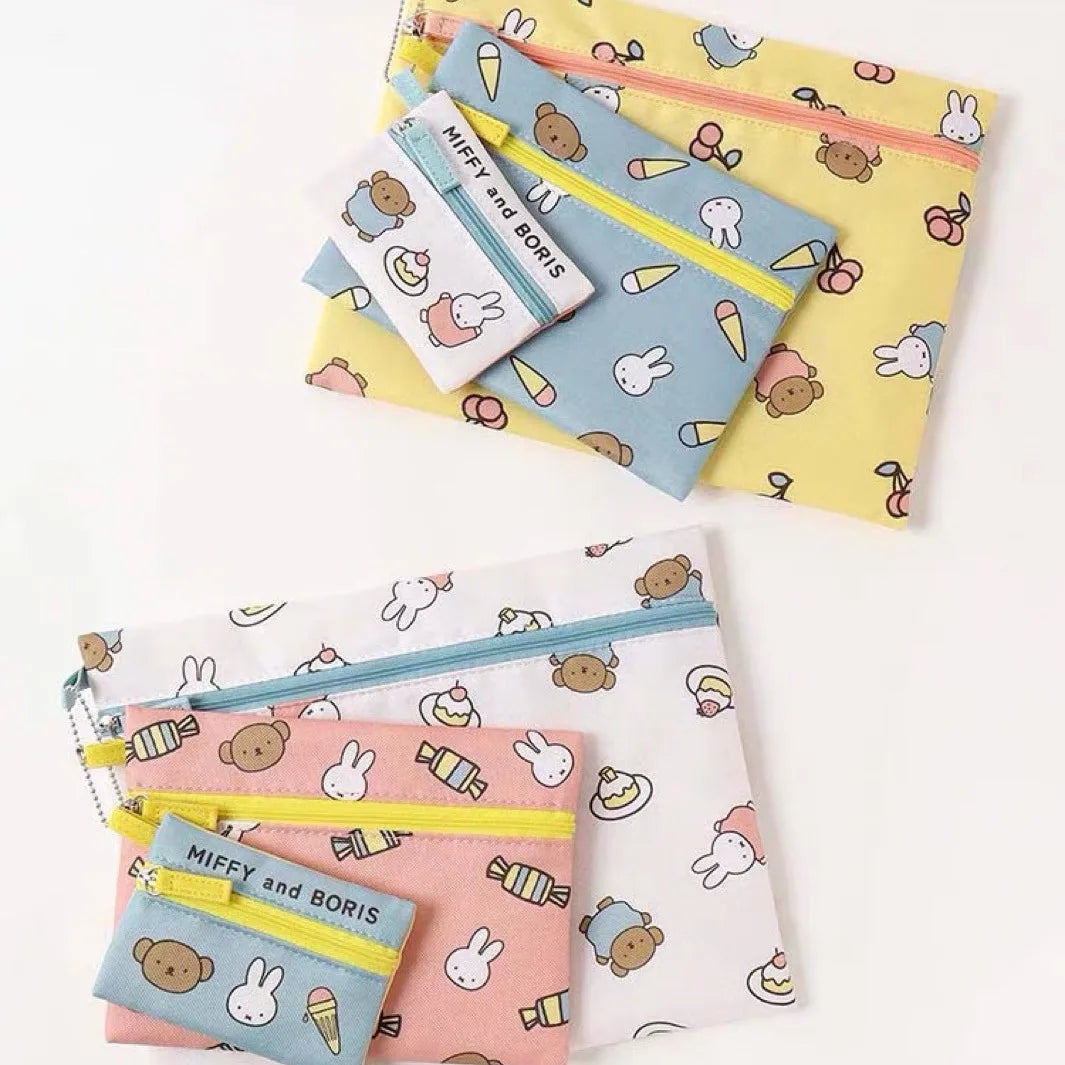 Miffy 3 Sets of Zipped Cases Animals - Tophatter Daily Deals