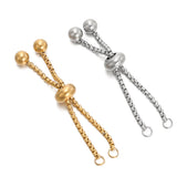 Stainless Steel Bracelet Extenders Adjustable Slider 3Pc - Tophatter Daily Deals