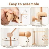 Wooden Crib Mobile Bracket Newborn Sensory Toys Soothing - Tophatter Daily Deals