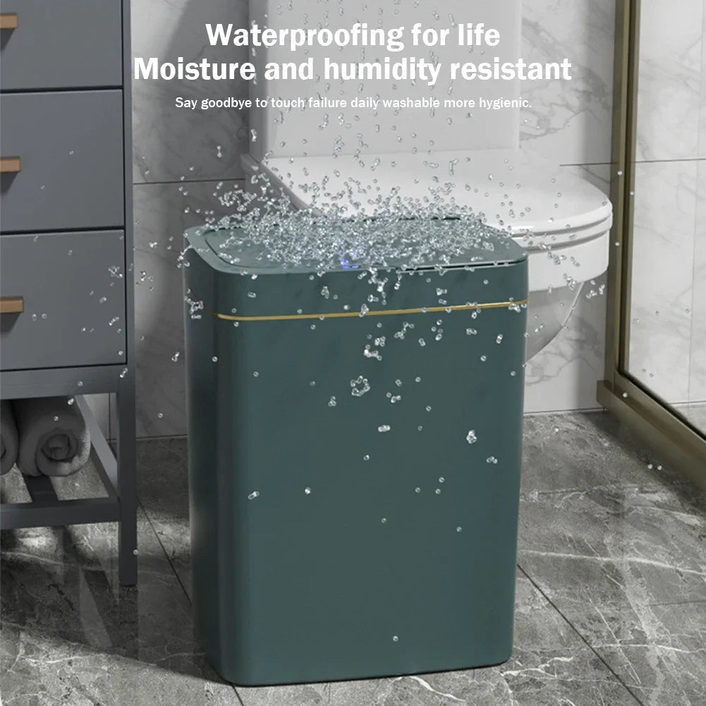 Smart Sensor Trash Can 15L 18L Touchless Quiet Waterproof - Tophatter Daily Deals