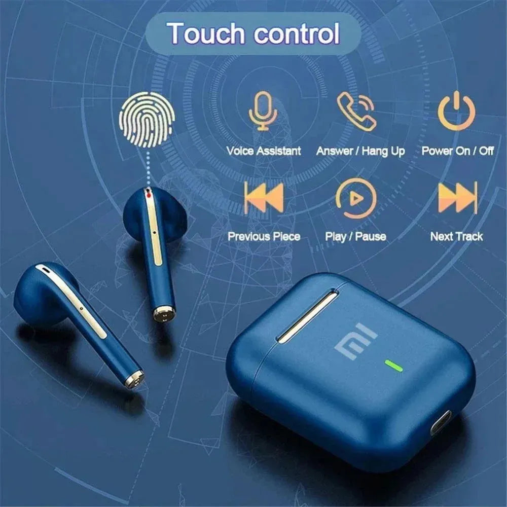 Xiaomi J18 Wireless Earphone HiFI In-ear Stereo with Microphone Bluetooth Touch Waterproof Noise-cancelling Various Headphones In-Ear Headphones - Tophatter Daily Deals