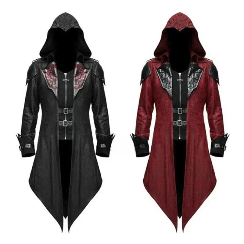 Medieval Assassin Hooded Jacket Costume Halloween 2025 - Tophatter Daily Deals