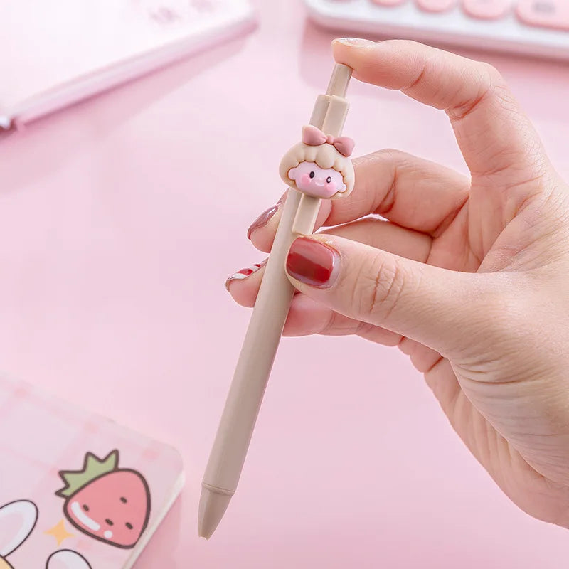 4 Kawaii Rabbit Mechanical Gel Ink Pens School Office Writing Supplies Stationery Pen 0.5mm Animals - Tophatter Daily Deals