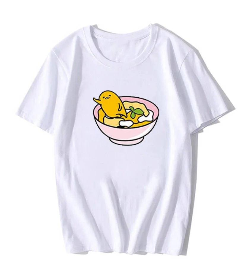 Sanrio Gudetama Lazy Egg T-shirt Japanese Fried Egg Gudetama M Food - Tophatter Daily Deals