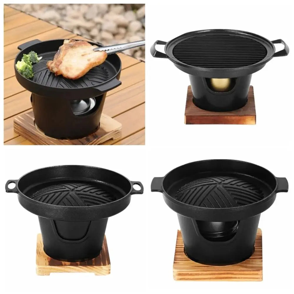 Detachable Camping Alcohol Stove Black Camp Cooking - Tophatter Daily Deals