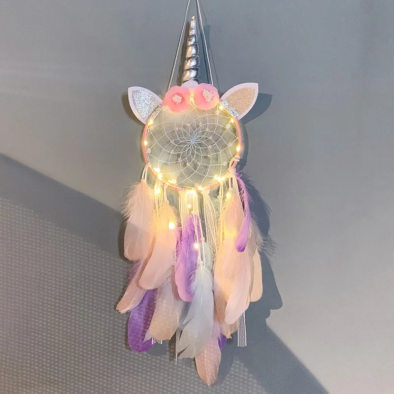 Unicorn Dream Catcher B-With light Mythical - Tophatter Daily Deals