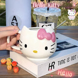 Hello Kitty Water Cup Cute Mug Heat-Resistant Ceramic Cup Juice Water Coffee Mug Kitchen Drinkware Hello Kitty Mug Anime - Tophatter Daily Deals