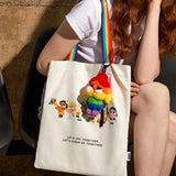 Genuine Pop Mart Crybaby Cheer Up, Baby! Series - Rainbow Canvas Bag Anime - Tophatter Daily Deals