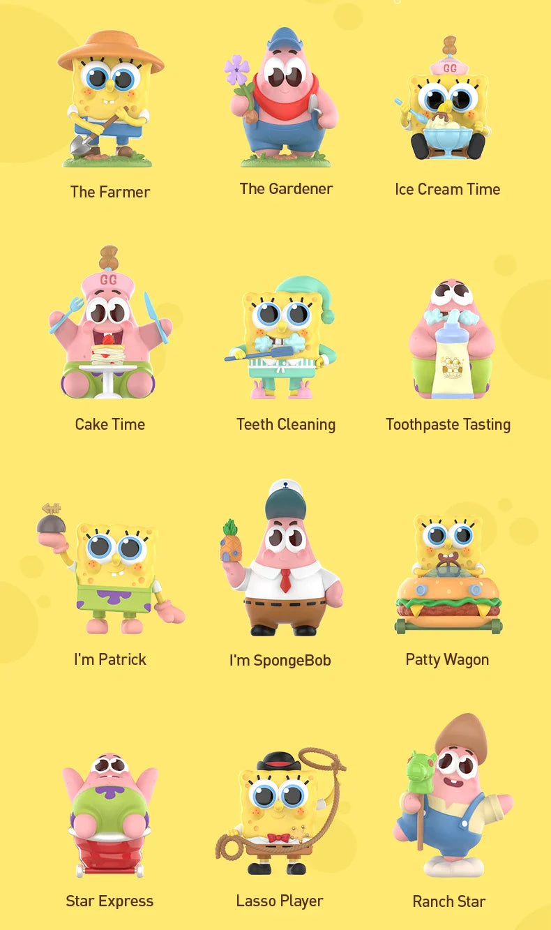 Genuine Pop Mart SpongeBob Best Friends Series Figures Blind Box Anime - Tophatter Daily Deals