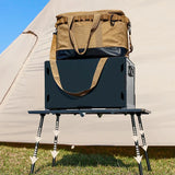 Tactical Folding Camping IGT-Compatible Table Black Camp Furniture - Tophatter Daily Deals