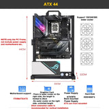 Open Frame Aluminum PC Case Rack EATX Water Cooling ATX 44 - Tophatter Daily Deals