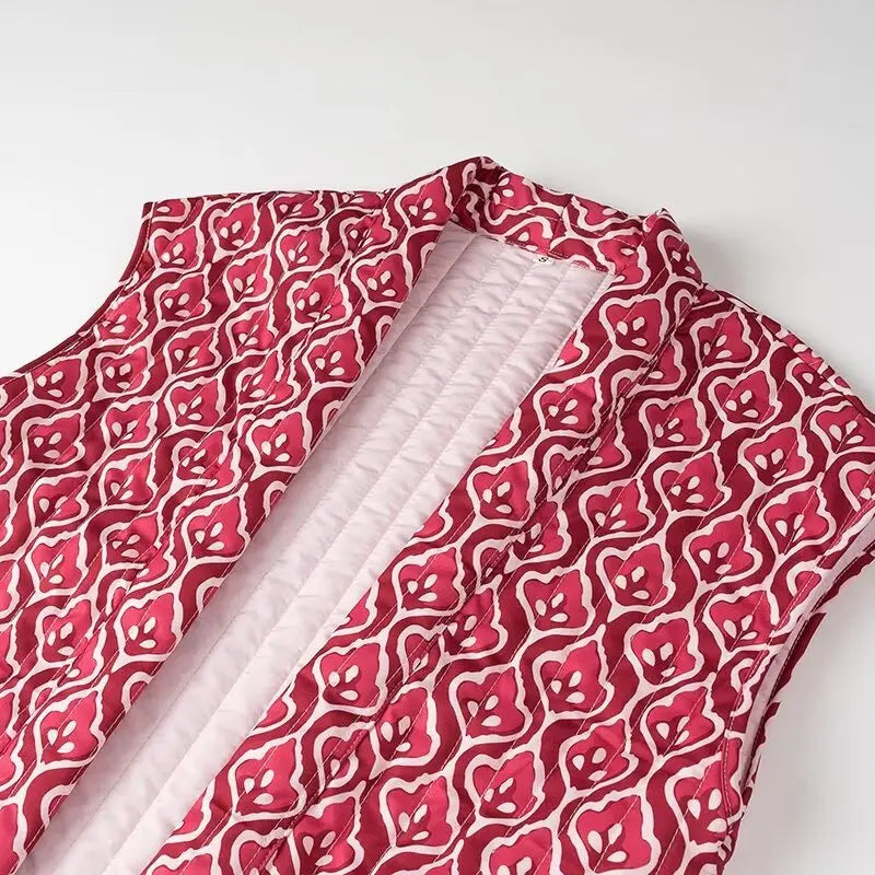 Insulating Women’s Quilted Vest - Loose Open Stitch, Cotton - Tophatter Daily Deals