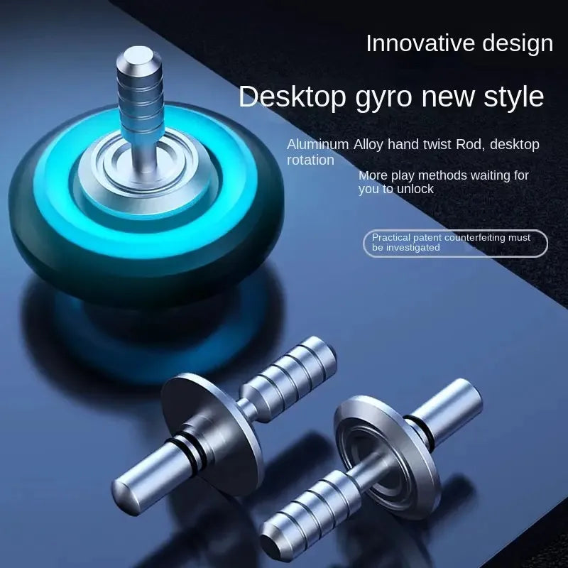 Luminous Fidget Spinner Metal EDC Toy Rainbow Durable LED - Tophatter Daily Deals