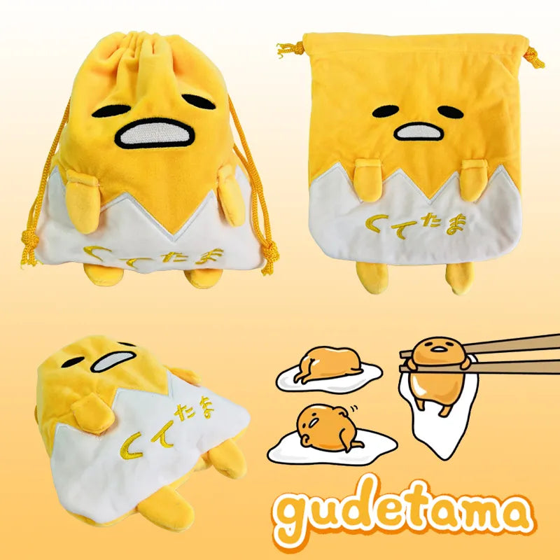 Sanrio Gudetama Drawstring Bag Anime - Tophatter Daily Deals