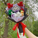 Sanrio Kuromi Plush Bouquet Black Flowers - Tophatter Daily Deals
