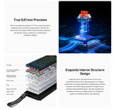 Hall Effect 68 Key Magnetic Gaming Keyboard Topographic RGB - Tophatter Daily Deals